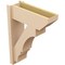 Ekena Millwork 8-in W x 22-in D x 30-in H Balboa Slat Rough Cedar Woodgrain TimberThane Outlooker, Primed Tan OUTUR080X22X30BOA24RCPR - alternate 3